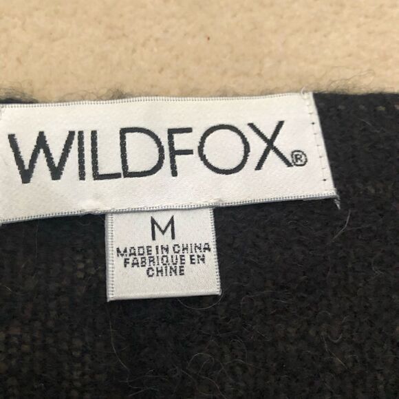 NWOT Wildfox Janice Rhinestone Sweater Black Size Medium - Picture 9 of 12